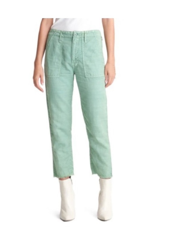 MOTHER Pants - NWT Mother The Shaker
Chop Crop Pants mint green 
$218 casual summer  revolve